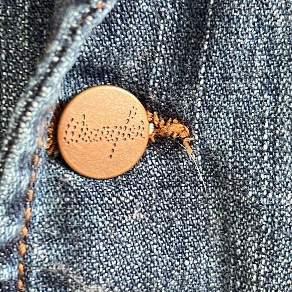 Wrangler Denim Jacket with Brown Corduroy Pocket Trim - Picture 5 of 12